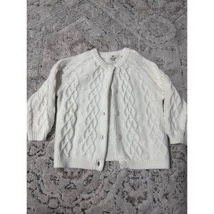 H&m textured cream Cardigan